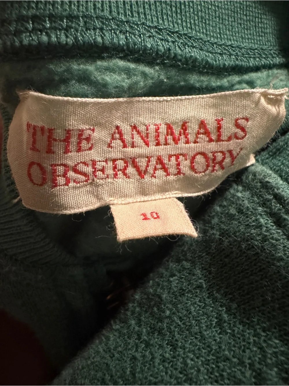 The Animals Observatory Zebra Sweatshirt Size 10
